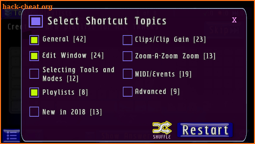 Pro Tools 12 / 2018 Shortcuts: Interactive Trainer screenshot
