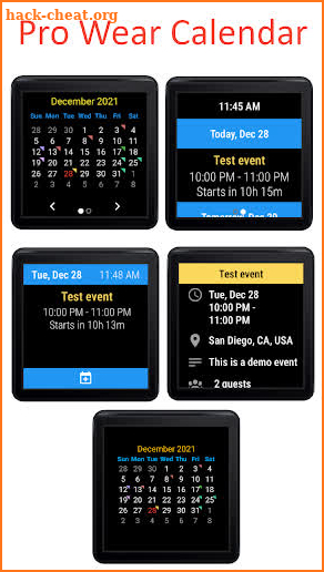 Pro Wear Calendar screenshot