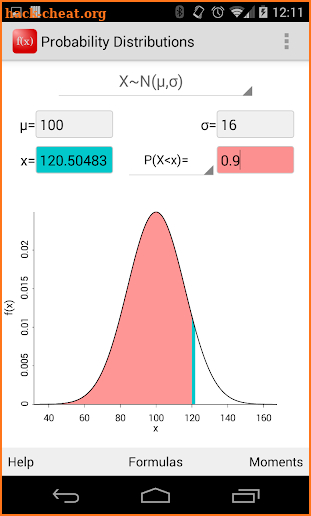 Probability Distributions screenshot