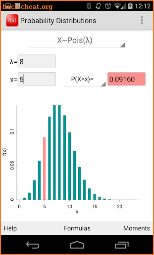 Probability Distributions screenshot
