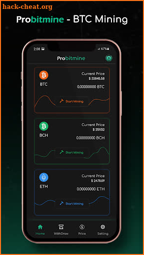 Probitmine : BTC Earning App screenshot
