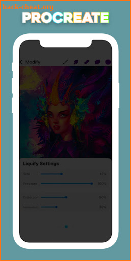 Procreate Mobile X Paint Editing Steps screenshot