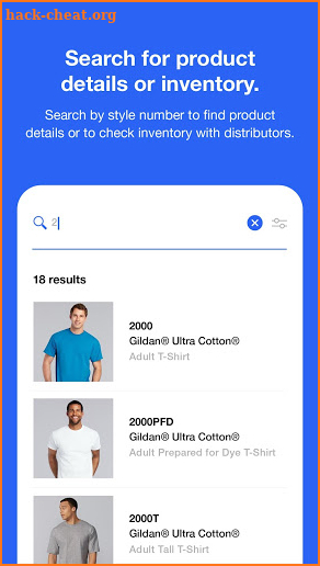 Product Locator screenshot
