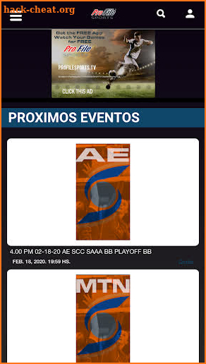 ProFile Sports screenshot