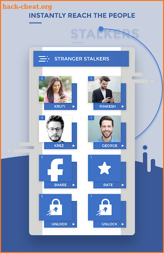 profile visitors - stranger stalkers screenshot