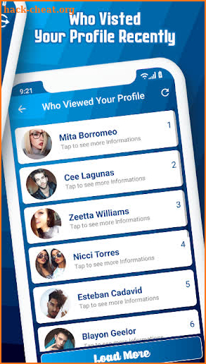 Profile Visitors Tracker screenshot