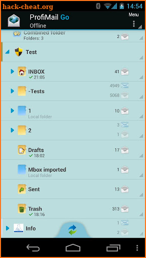 ProfiMail Go - email client screenshot