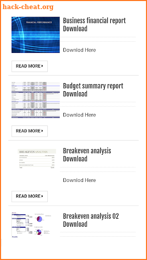 Profit and Loss Office Templates screenshot