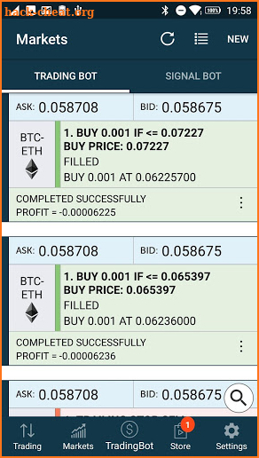 ProfitTrading for HitBTC - Trade much faster screenshot