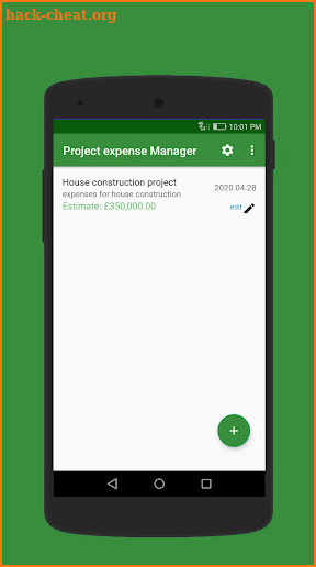 Project Expense Tracker screenshot