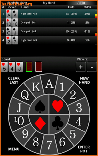 PrOKER: Poker Odds Calculator screenshot