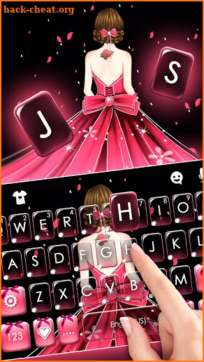 PROM GIRL Keyboard Theme screenshot