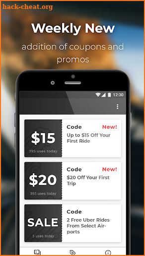 Promo Code For Uber Taxi screenshot