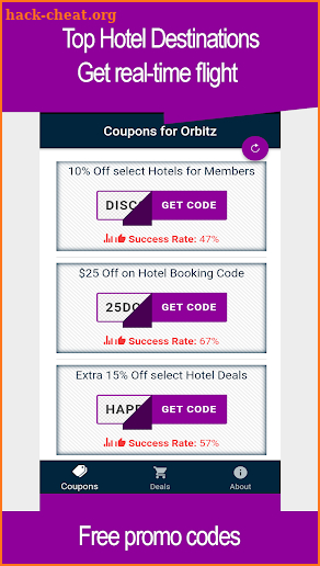Promo Coupons for Orbitz screenshot