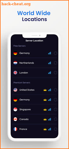 Pronos VPN screenshot