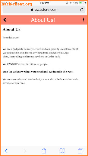 Pronto Delivery screenshot