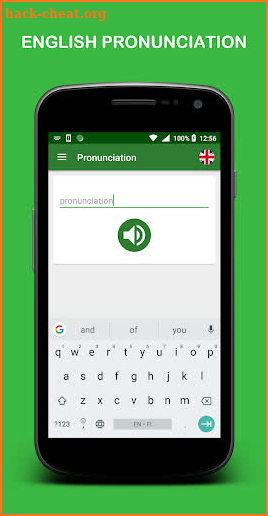 Pronunciation screenshot