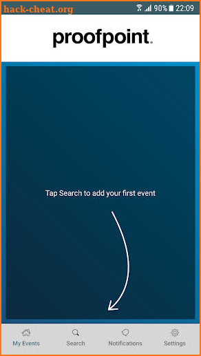 Proofpoint Events screenshot