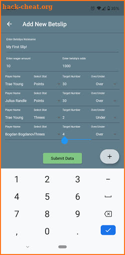 Prop Tracker screenshot