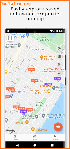 Property List - Map, Share and screenshot
