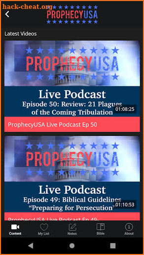 ProphecyUSA screenshot