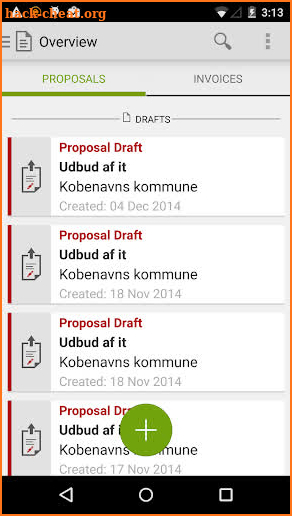 Proposal Engine screenshot