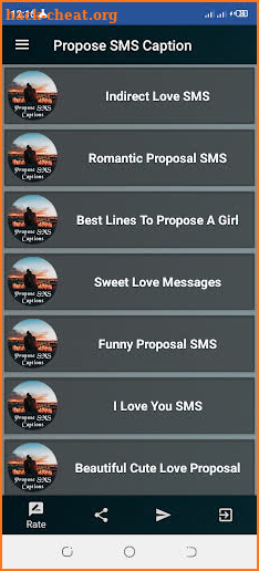 Propose SMS Caption screenshot