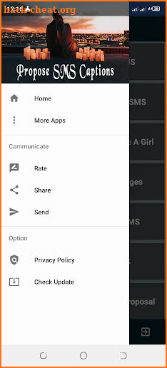 Propose SMS Caption screenshot