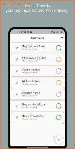 Pros-Cons - Decision Maker screenshot