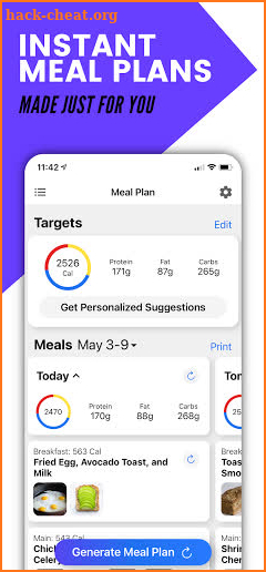 Prospre: Macro Meal Planner screenshot
