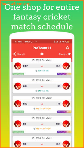 ProTeam11 - Tips for Dream11, My11Circle, MyTeam11 screenshot