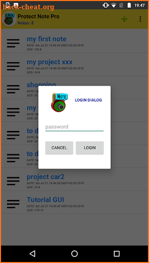 Protect Note Pro screenshot
