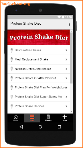 Protein Shake Diet screenshot
