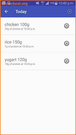 Protein Tracker pro screenshot
