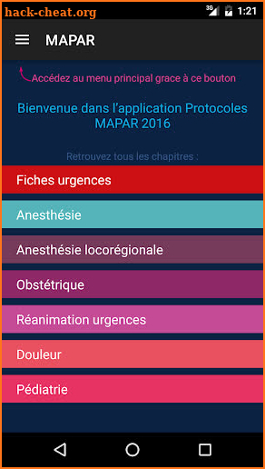 Protocoles MAPAR screenshot