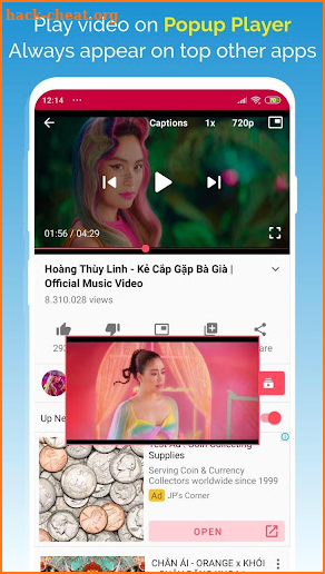 Protube -Tube video floating - PopPup screenshot
