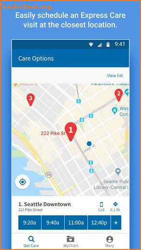 Providence Health Connect screenshot