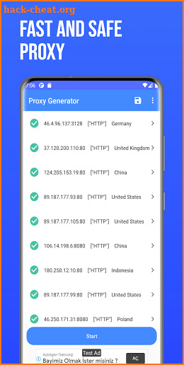 Proxy Generator - Free proxy list and checker screenshot