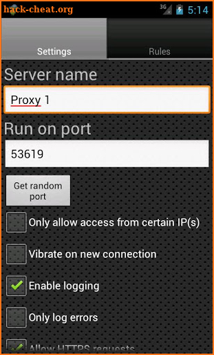 Proxy Server Pro screenshot