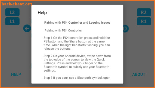 PS4 controller Tester screenshot