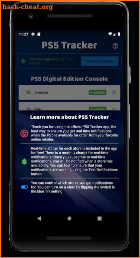 PS5 Tracker screenshot