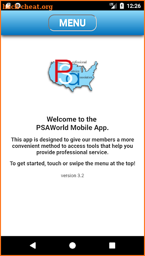 PSAWorld Mobile App screenshot