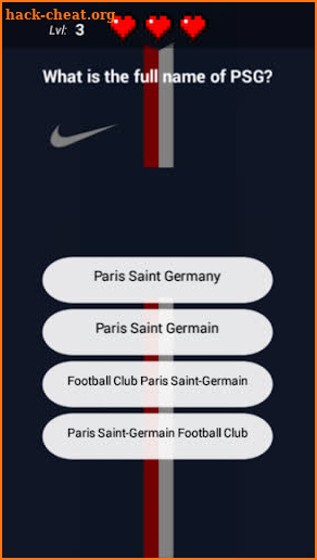 PSG Quiz screenshot