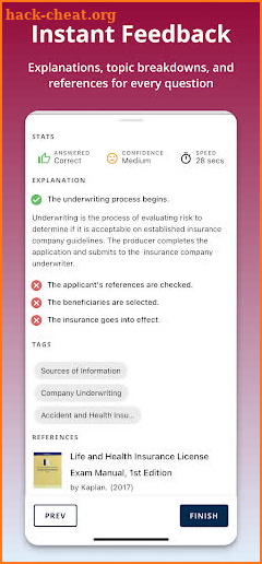 PSI Insurance Test Prep screenshot