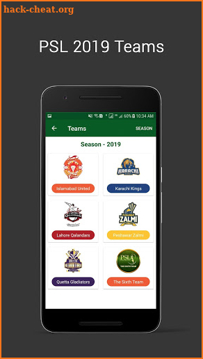 PSL 2019 - Live Match Score screenshot