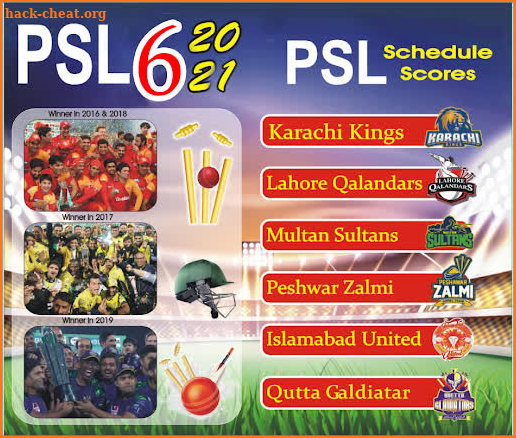 PSL 2021 Schedule-Pakistan Super League Season 6 screenshot