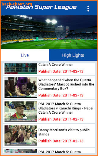 PSL Cricket Matches screenshot