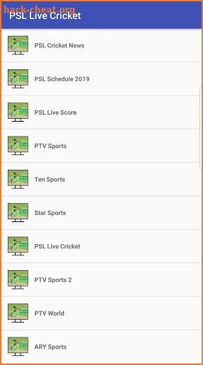 PSL Live Cricket Tv Guide screenshot