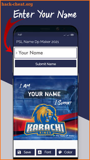 PSL Name DP Maker 2022 screenshot