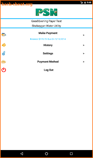 PSN Payments screenshot